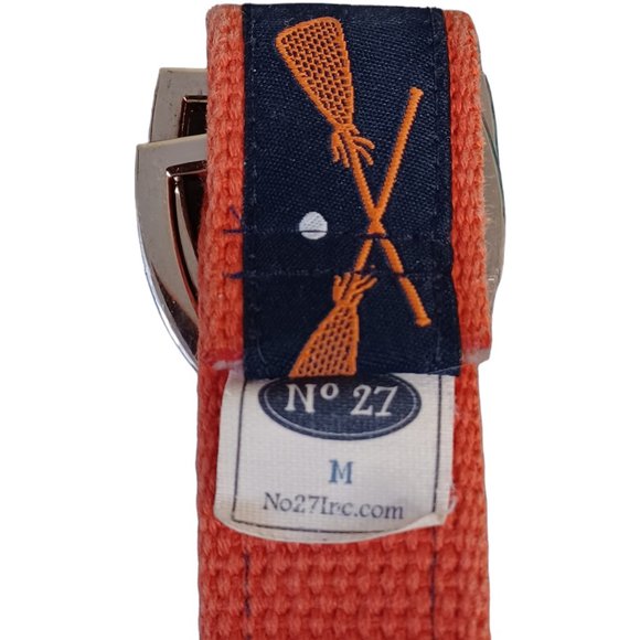 VINEYARD VINES & No 27 Inc canvas belt D-RING unisex LaCross whale - Picture 8 of 10
